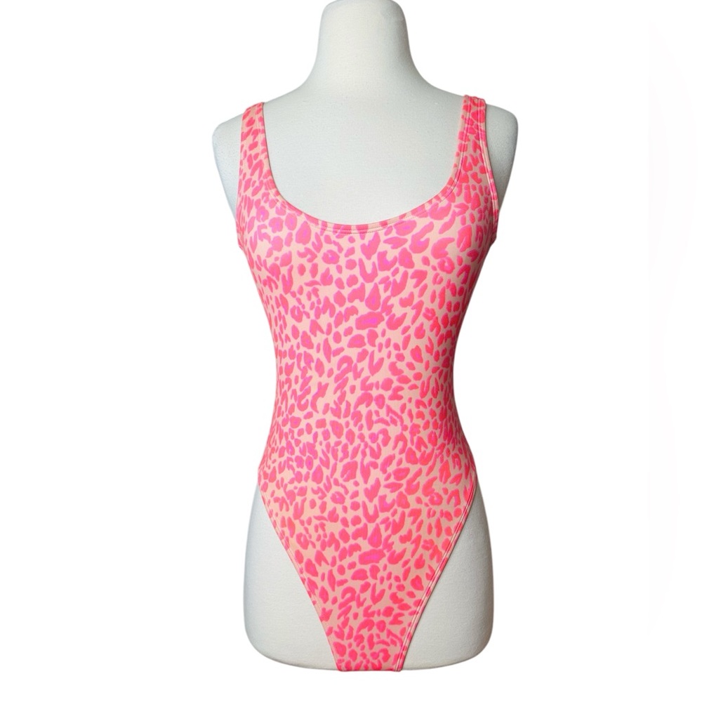 Billabong Pink Leopard One Piece Swimsuit - Picture 2 of 9
